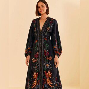 🖤❤ FARM Rio Tropical Beauty Maxi Dress sz XS NWT AMAZING!!! ❤🖤